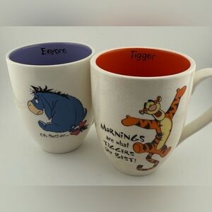 Disney’s Eyeore and Tigger mugs. 14oz